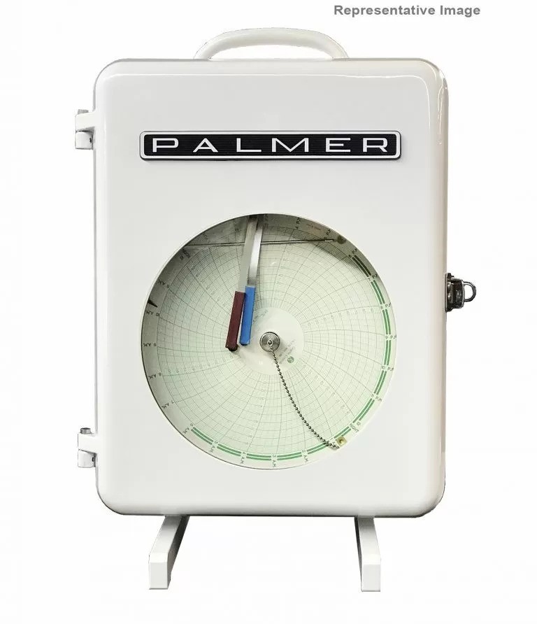 Aluminum Case Pressure and Temperature Circular Chart Recorder, 8 inch and 12 inch